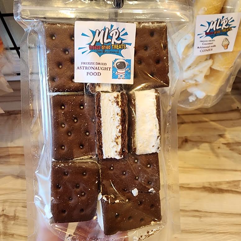 Freeze Dried Astronaut  Ice Cream Sandwiches Vanilla