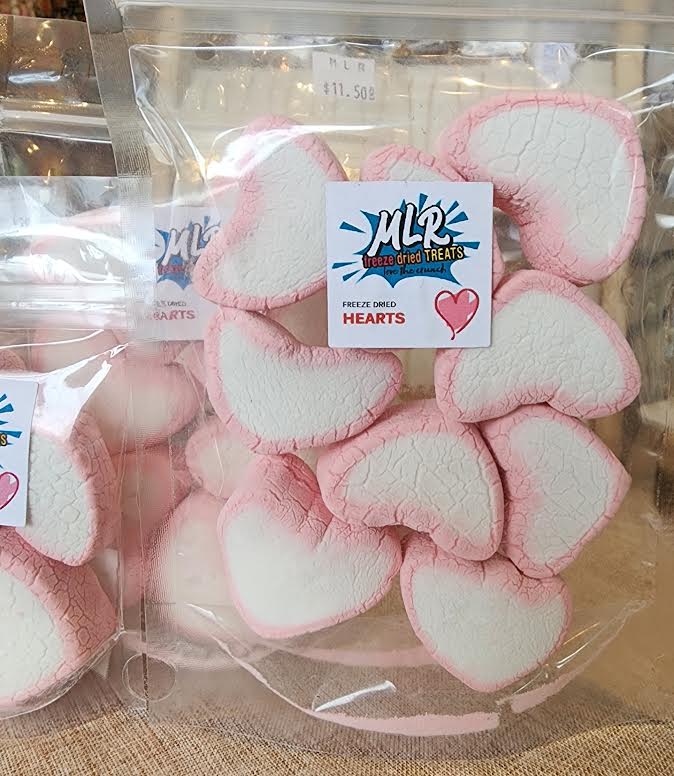 Freeze Dried Heart Marshmallows